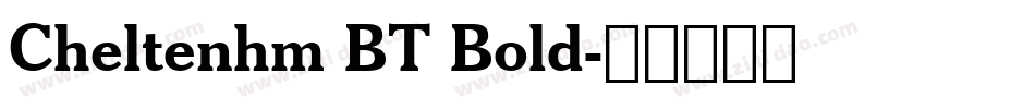 Cheltenhm BT Bold字体转换